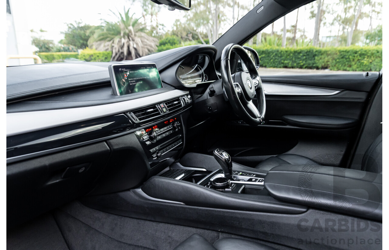 11/2014 BMW X6 M50d E71 MY14 4d Coupe Carbon Black Metallic Triple Turbo Diesel 3.0L