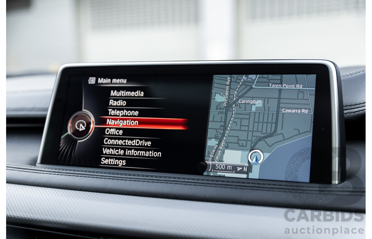 11/2014 BMW X6 M50d E71 MY14 4d Coupe Carbon Black Metallic Triple Turbo Diesel 3.0L