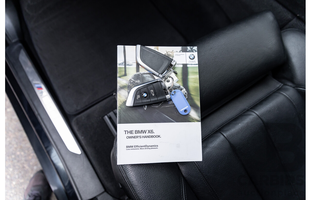 11/2014 BMW X6 M50d E71 MY14 4d Coupe Carbon Black Metallic Triple Turbo Diesel 3.0L