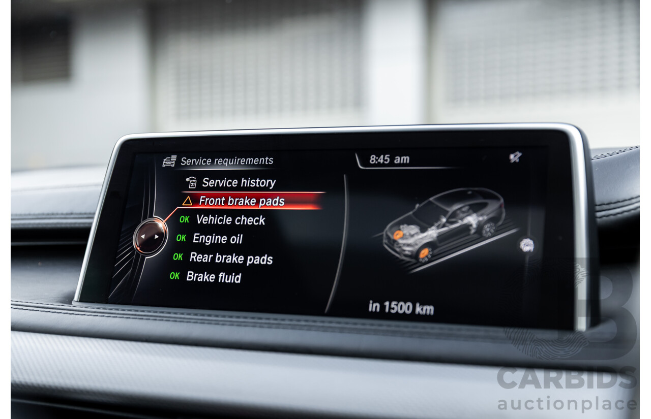 11/2014 BMW X6 M50d E71 MY14 4d Coupe Carbon Black Metallic Triple Turbo Diesel 3.0L