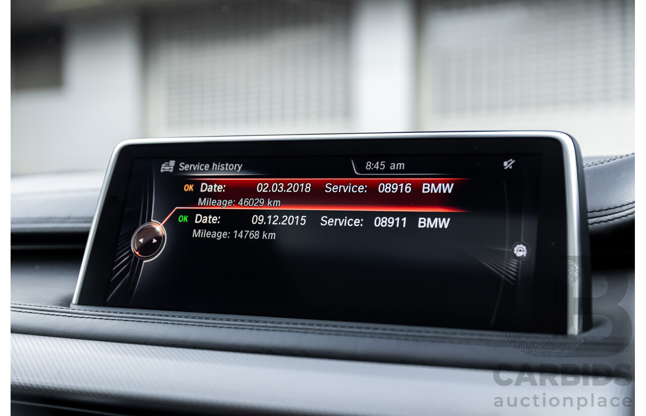 11/2014 BMW X6 M50d E71 MY14 4d Coupe Carbon Black Metallic Triple Turbo Diesel 3.0L