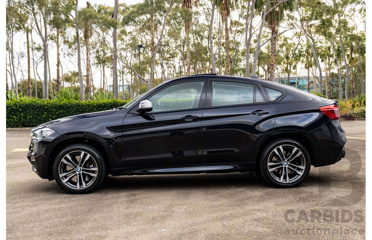 11/2014 BMW X6 M50d E71 MY14 4d Coupe Carbon Black Metallic Triple Turbo Diesel 3.0L