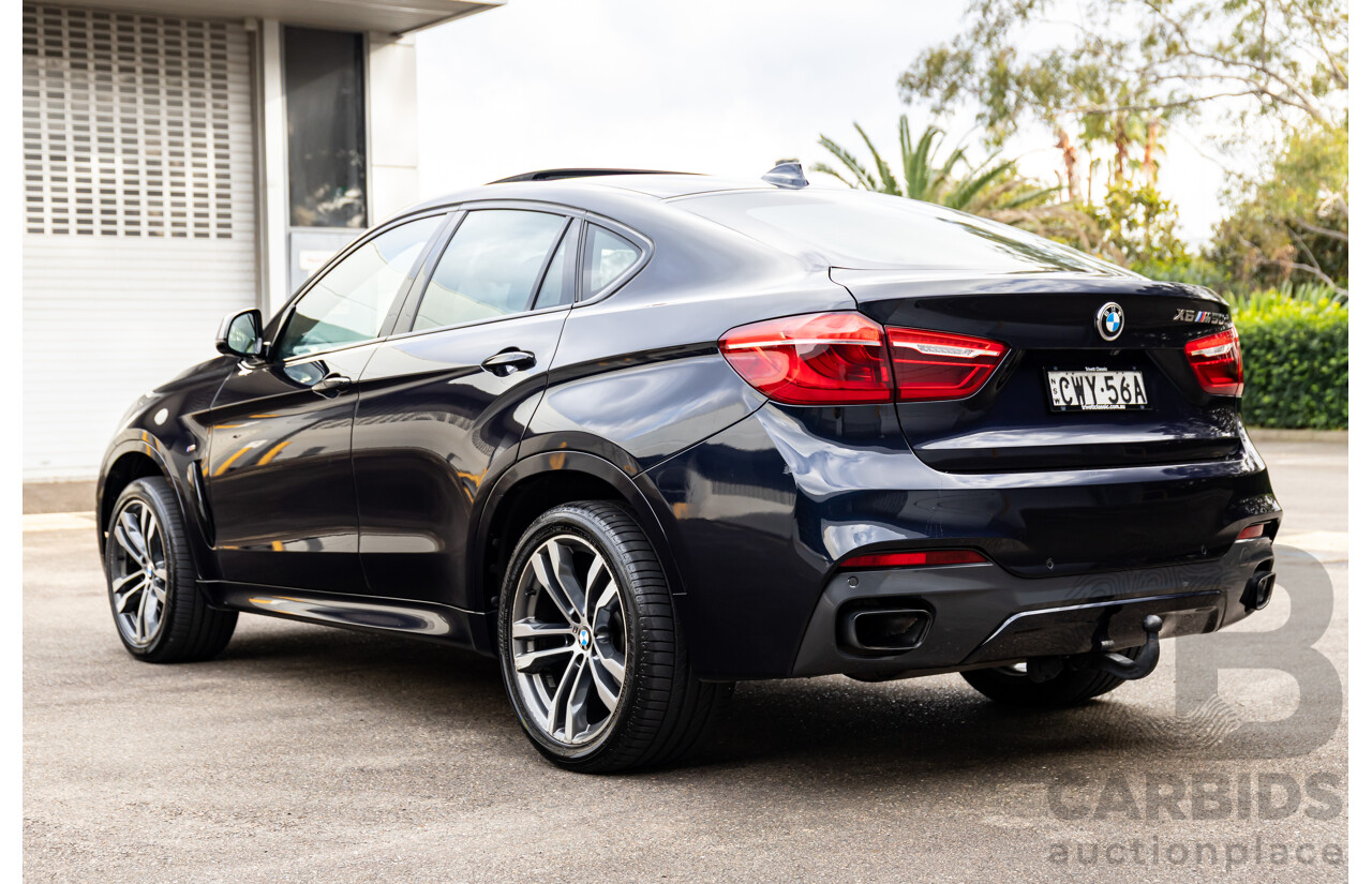 11/2014 BMW X6 M50d E71 MY14 4d Coupe Carbon Black Metallic Triple Turbo Diesel 3.0L
