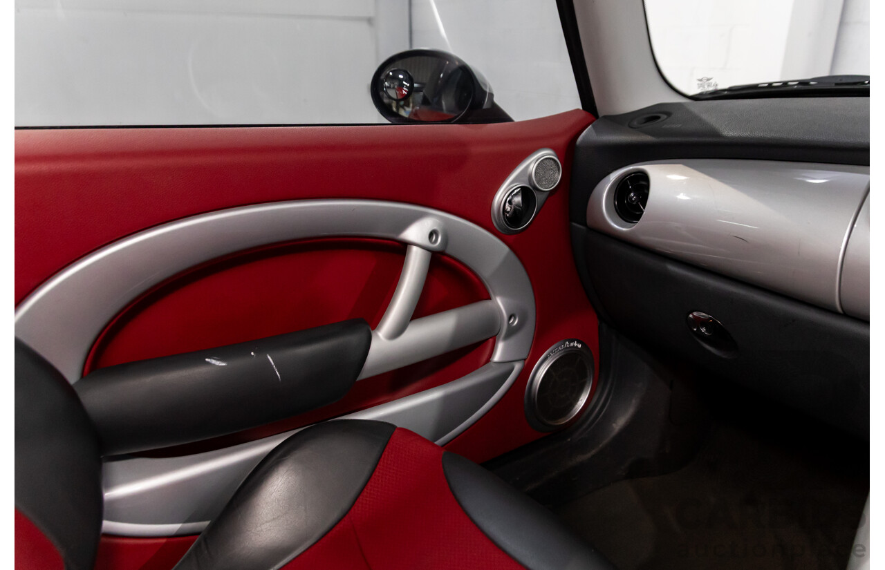 9/2004 Mini Cooper Chilli R50 2d Hatchback Chili Red/Pepper White Roof 1.6L