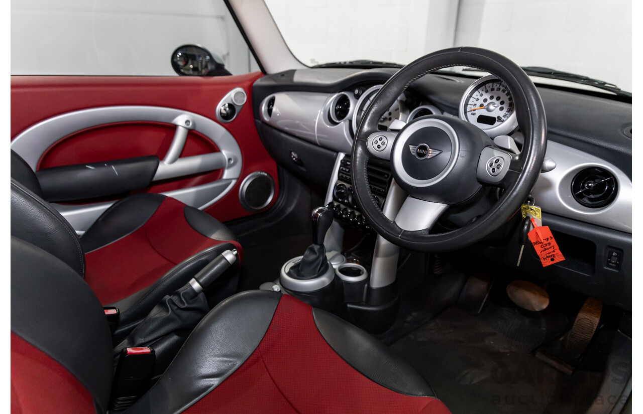 9/2004 Mini Cooper Chilli R50 2d Hatchback Chili Red/Pepper White Roof 1.6L
