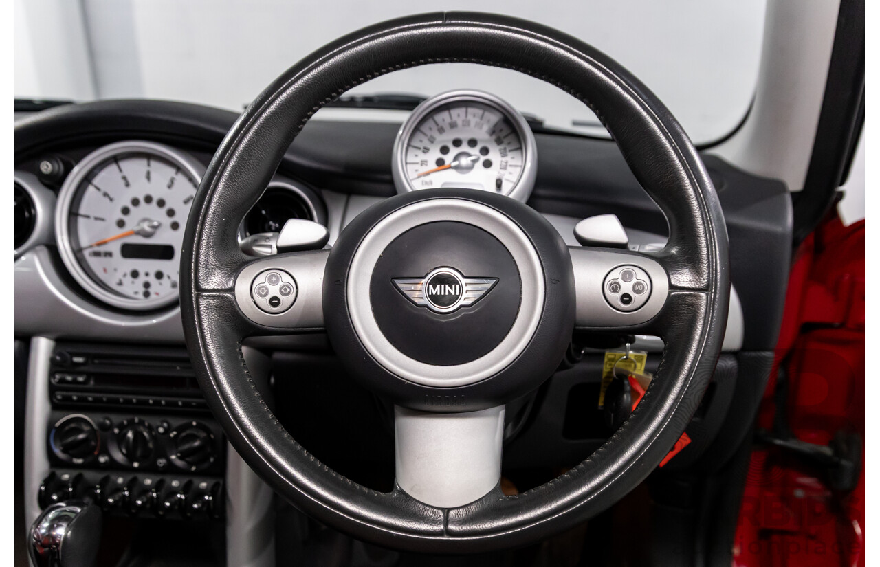 9/2004 Mini Cooper Chilli R50 2d Hatchback Chili Red/Pepper White Roof 1.6L
