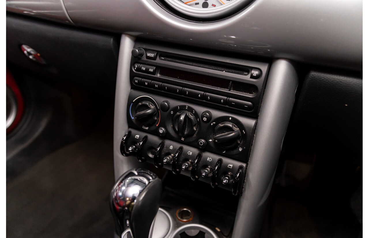 9/2004 Mini Cooper Chilli R50 2d Hatchback Chili Red/Pepper White Roof 1.6L