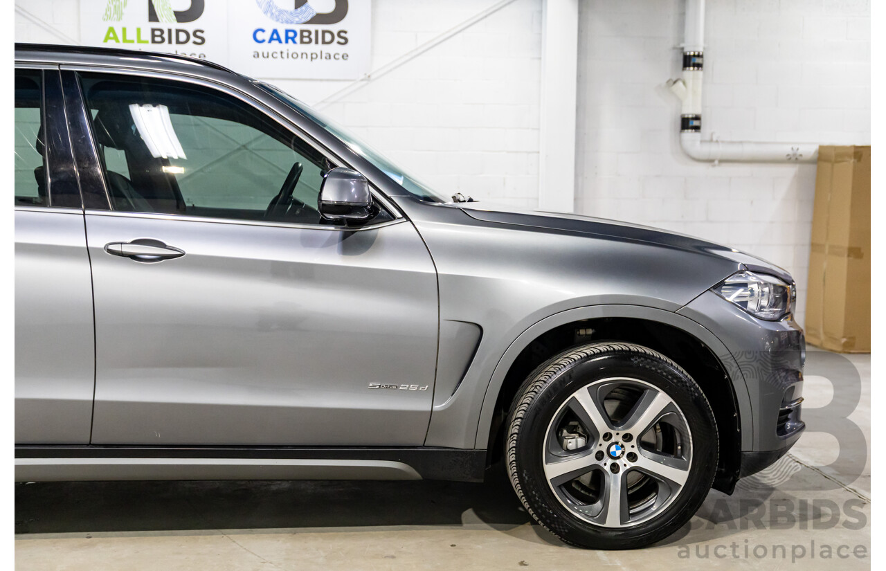 4/2014 BMW X5 sDrive 25d F15 MY14 4d Wagon Space Grey Metallic Turbo Diesel 2.0L