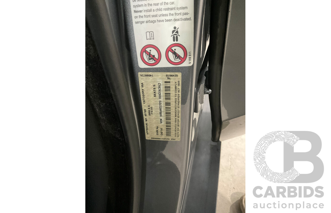 4/2014 BMW X5 sDrive 25d F15 MY14 4d Wagon Space Grey Metallic Turbo Diesel 2.0L