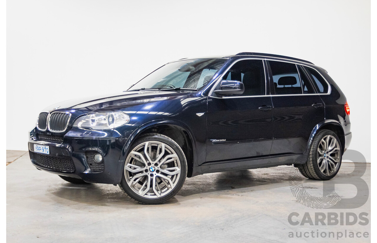 5/2012 BMW X5 Xdrive 30d E70 (AWD) MY12 Upgrade 4d Wagon Deep Sea Blue Metallic Turbo Diesel 3.0L - 7 Seat
