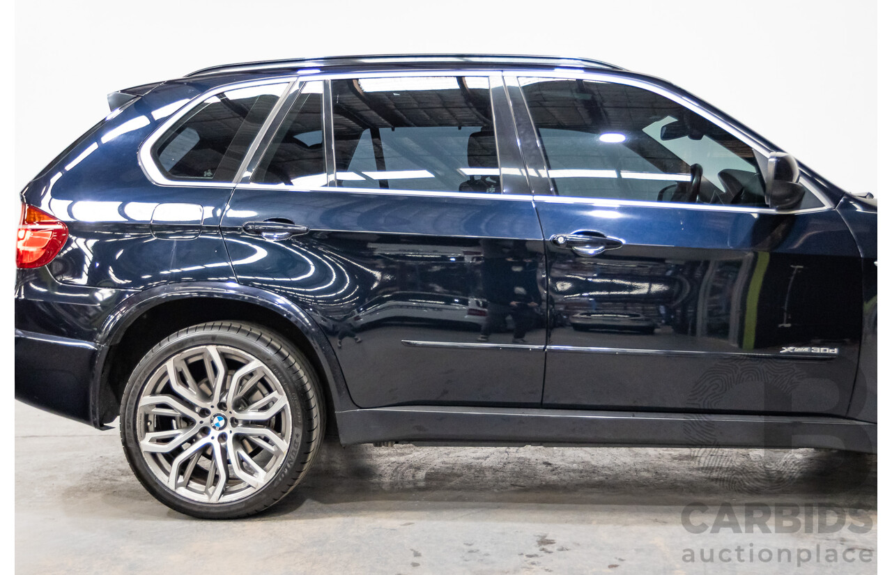 5/2012 BMW X5 Xdrive 30d E70 (AWD) MY12 Upgrade 4d Wagon Deep Sea Blue Metallic Turbo Diesel 3.0L - 7 Seat