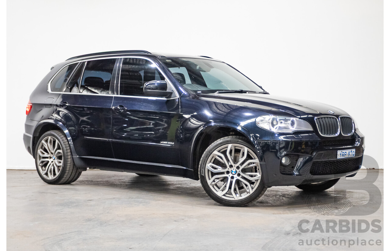 5/2012 BMW X5 Xdrive 30d E70 (AWD) MY12 Upgrade 4d Wagon Deep Sea Blue Metallic Turbo Diesel 3.0L - 7 Seat
