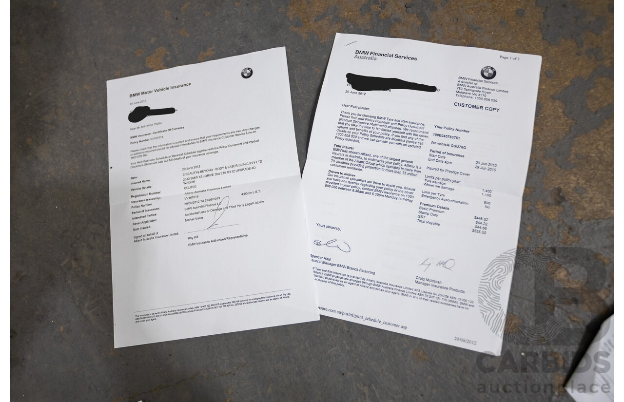 5/2012 BMW X5 Xdrive 30d E70 (AWD) MY12 Upgrade 4d Wagon Deep Sea Blue Metallic Turbo Diesel 3.0L - 7 Seat