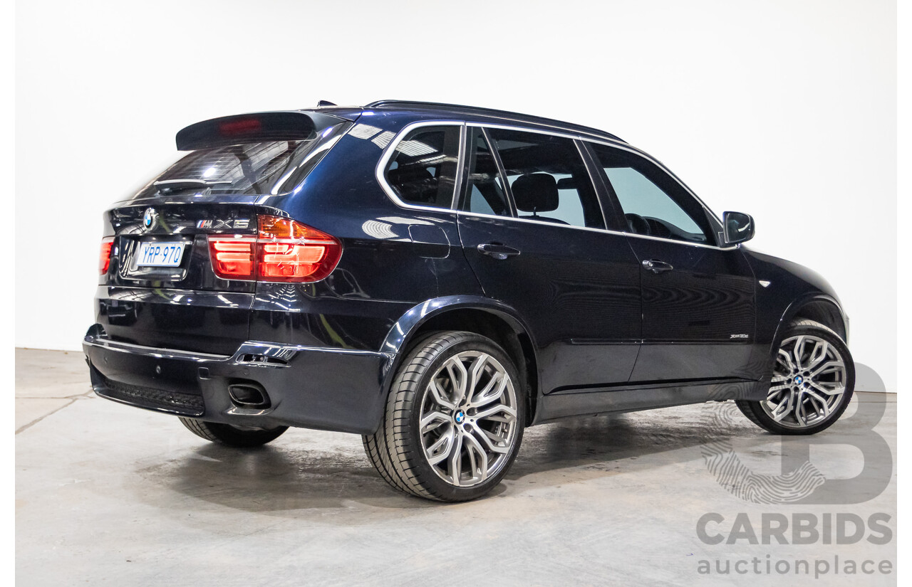 5/2012 BMW X5 Xdrive 30d E70 (AWD) MY12 Upgrade 4d Wagon Deep Sea Blue Metallic Turbo Diesel 3.0L - 7 Seat