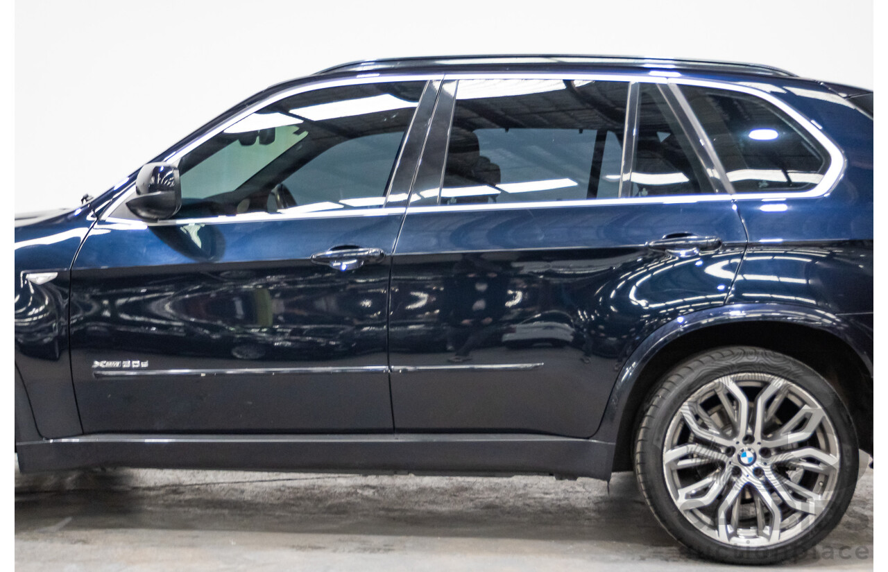 5/2012 BMW X5 Xdrive 30d E70 (AWD) MY12 Upgrade 4d Wagon Deep Sea Blue Metallic Turbo Diesel 3.0L - 7 Seat
