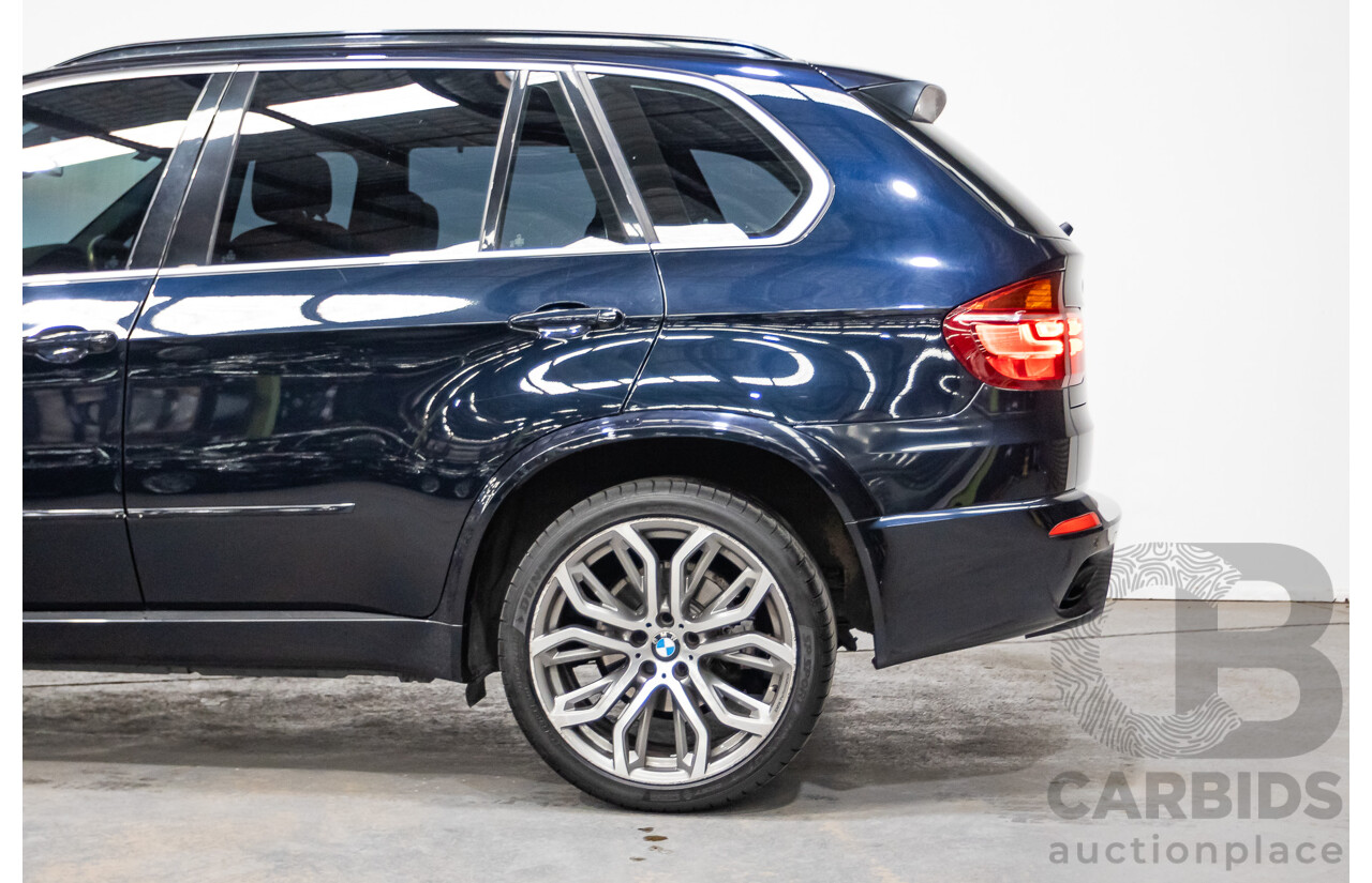 5/2012 BMW X5 Xdrive 30d E70 (AWD) MY12 Upgrade 4d Wagon Deep Sea Blue Metallic Turbo Diesel 3.0L - 7 Seat
