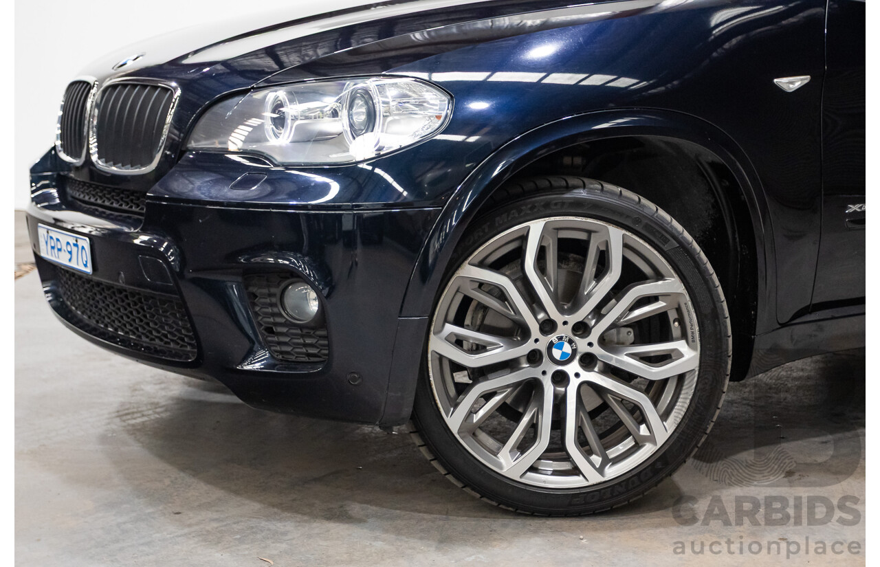 5/2012 BMW X5 Xdrive 30d E70 (AWD) MY12 Upgrade 4d Wagon Deep Sea Blue Metallic Turbo Diesel 3.0L - 7 Seat