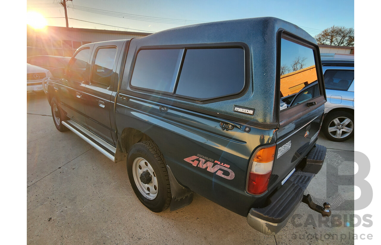 12/1999 Mazda B2500 Bravo (4x4)  Dual Cab P/Up Green 2.5L