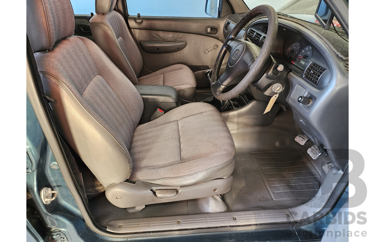 12/1999 Mazda B2500 Bravo (4x4)  Dual Cab P/Up Green 2.5L