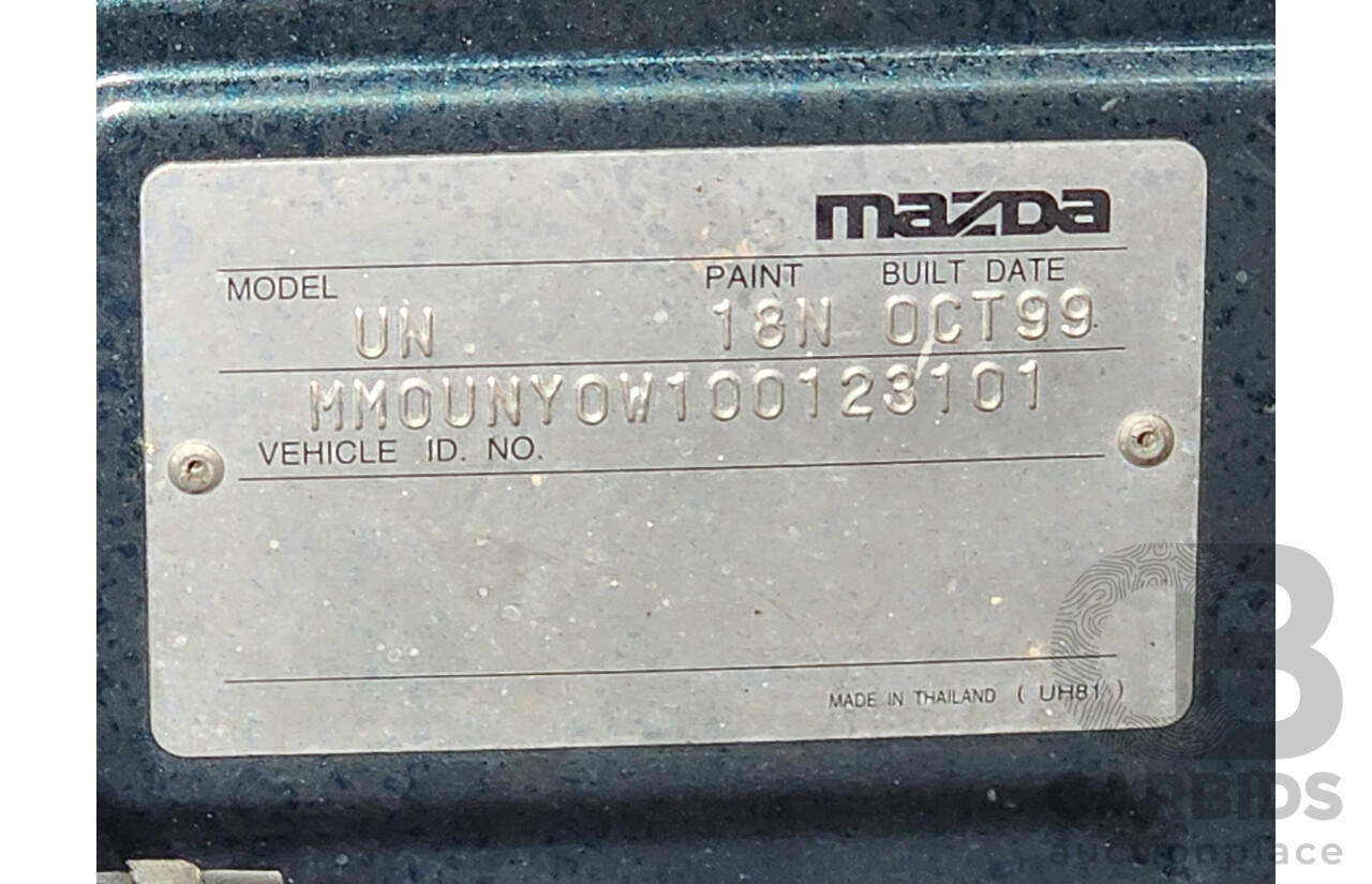 12/1999 Mazda B2500 Bravo (4x4)  Dual Cab P/Up Green 2.5L