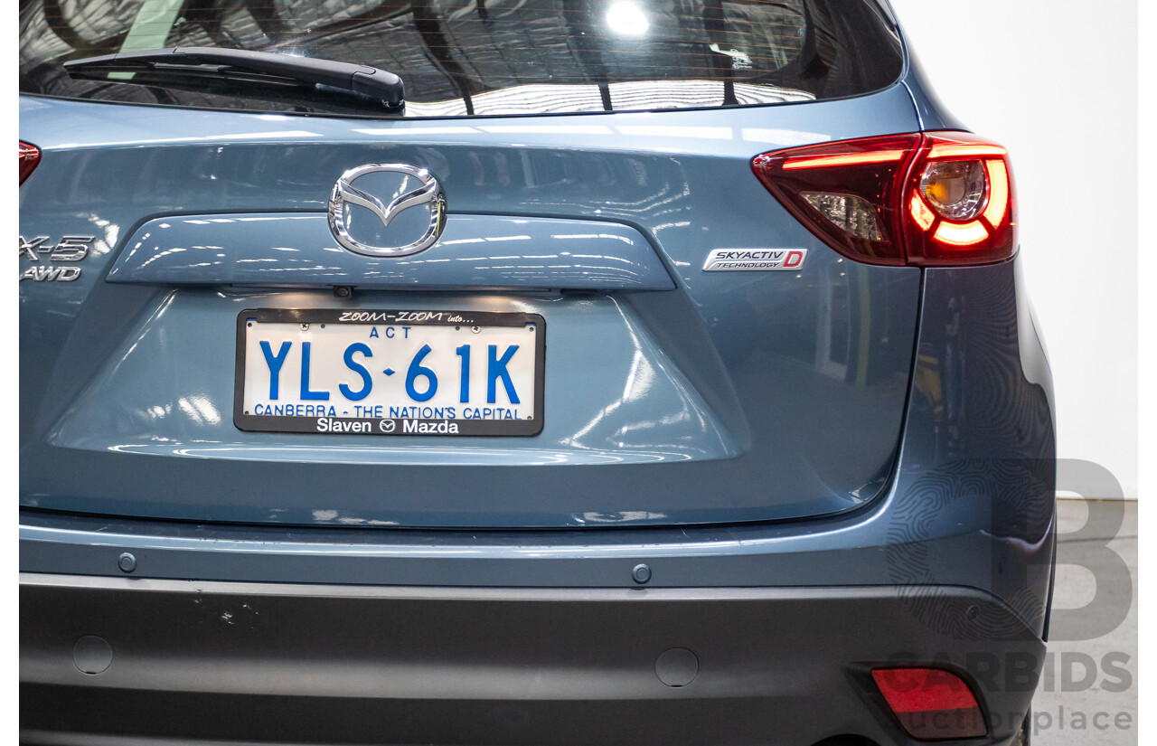 9/2016 Mazda CX-5 Akera (AWD) Series 2 KE MY15 4d Wagon Reflex Blue Twin Turbo Diesel 2.2L