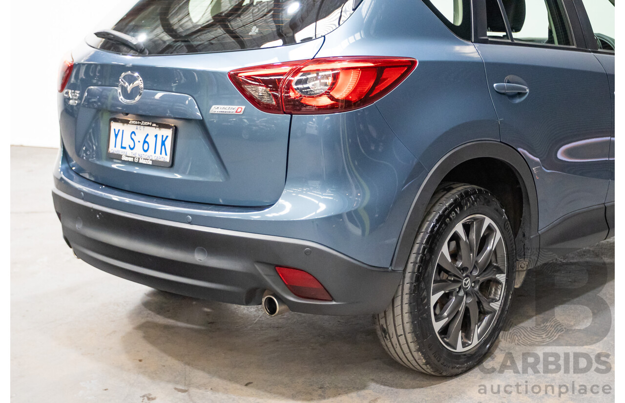 9/2016 Mazda CX-5 Akera (AWD) Series 2 KE MY15 4d Wagon Reflex Blue Twin Turbo Diesel 2.2L