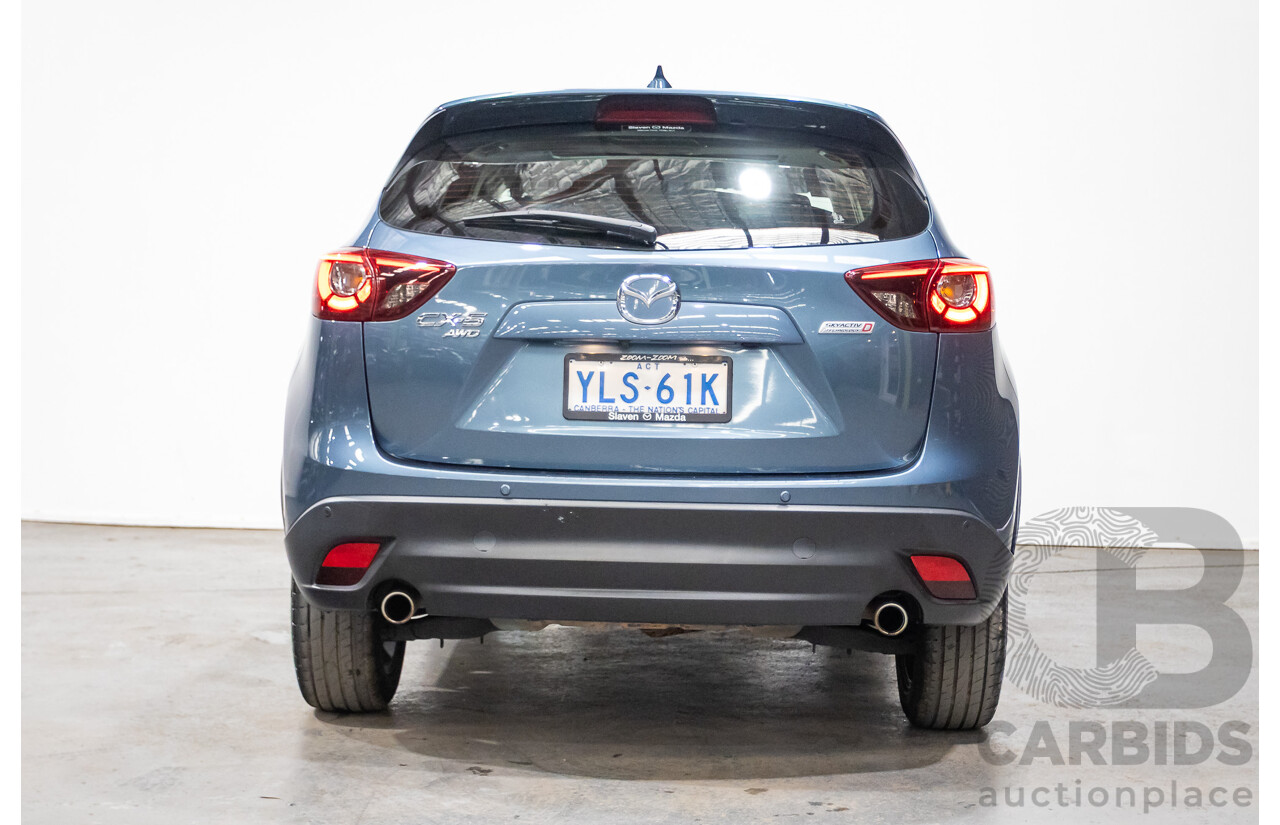 9/2016 Mazda CX-5 Akera (AWD) Series 2 KE MY15 4d Wagon Reflex Blue Twin Turbo Diesel 2.2L
