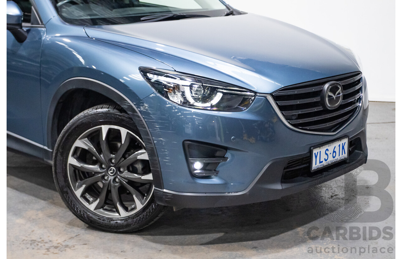 9/2016 Mazda CX-5 Akera (AWD) Series 2 KE MY15 4d Wagon Reflex Blue Twin Turbo Diesel 2.2L