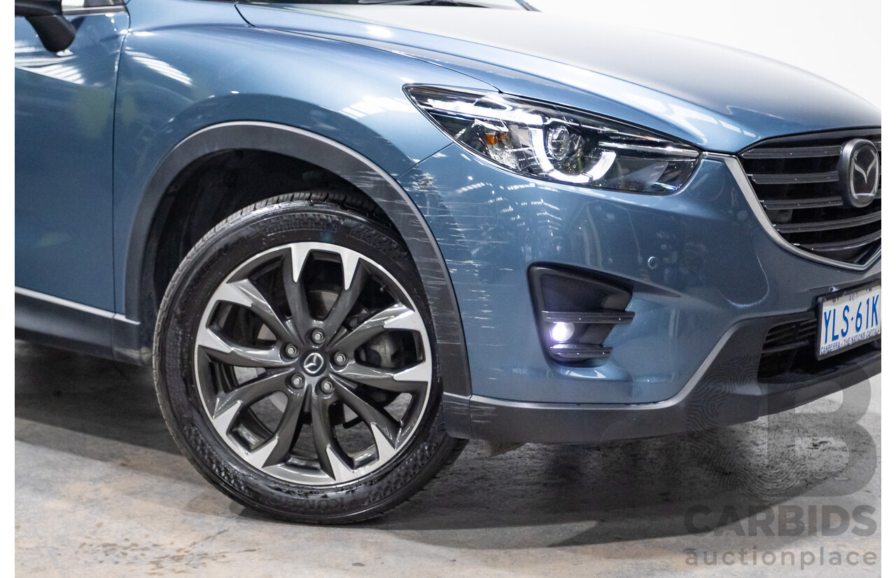 9/2016 Mazda CX-5 Akera (AWD) Series 2 KE MY15 4d Wagon Reflex Blue Twin Turbo Diesel 2.2L