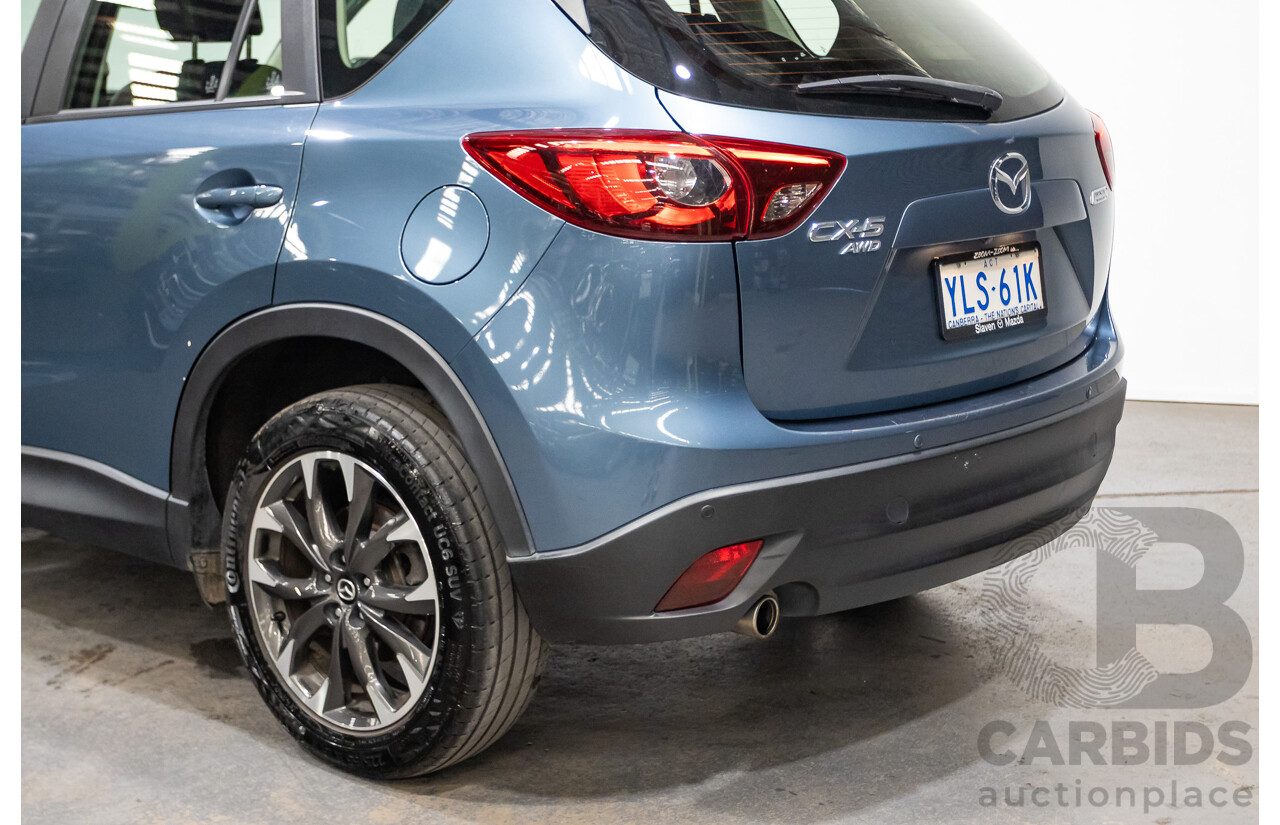 9/2016 Mazda CX-5 Akera (AWD) Series 2 KE MY15 4d Wagon Reflex Blue Twin Turbo Diesel 2.2L