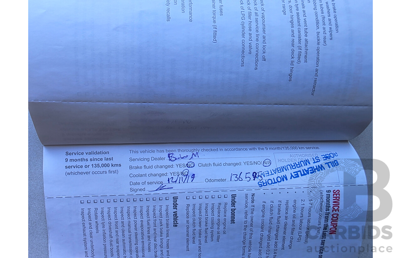 11/2013 Holden Calais V VF 4d Sedan Grey 3.6L