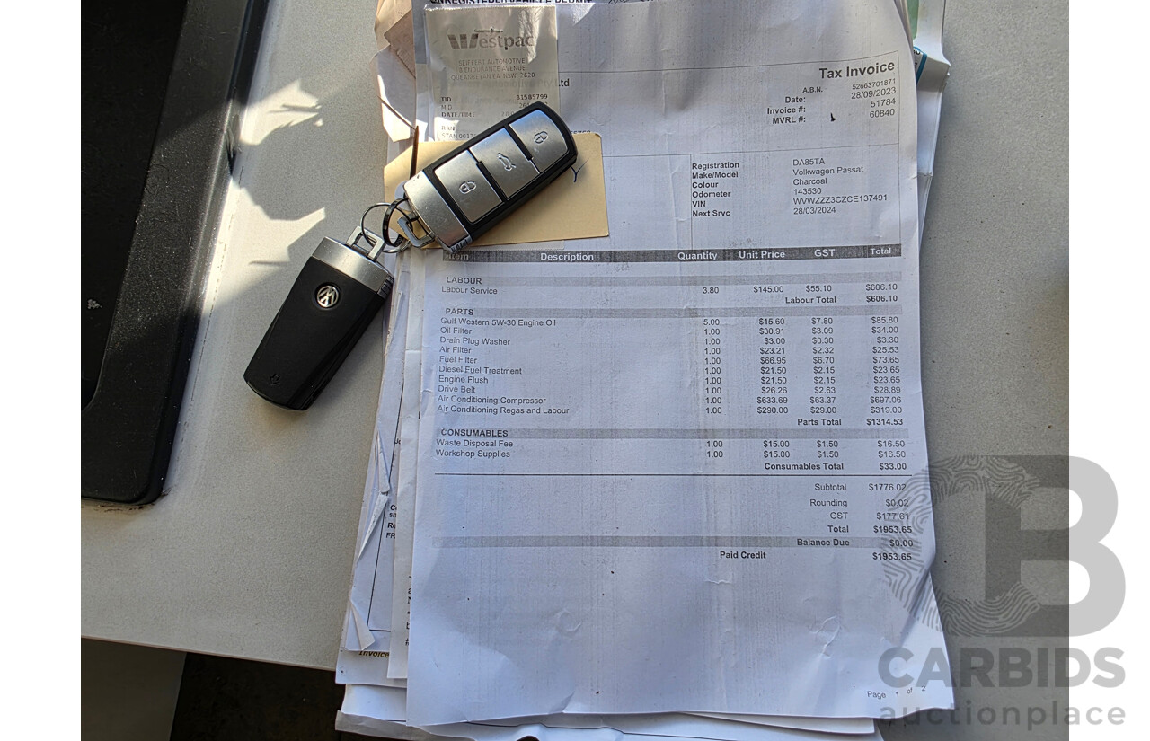 5/2012 Volkswagen Passat 125 TDI Highline 3C MY12 4d Wagon Brown 2.0L