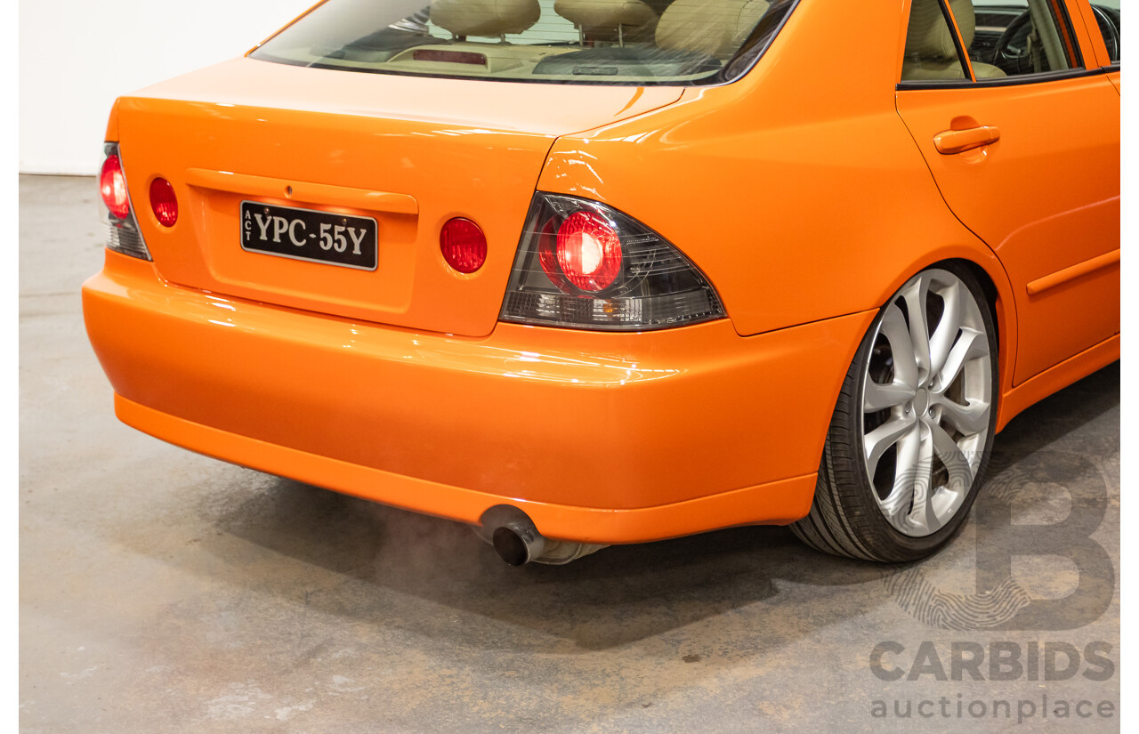 9/2001 Lexus IS200 GXE10R 4d Sedan Sunburst Orange 2.0L