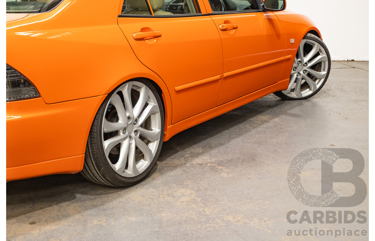 9/2001 Lexus IS200 GXE10R 4d Sedan Sunburst Orange 2.0L