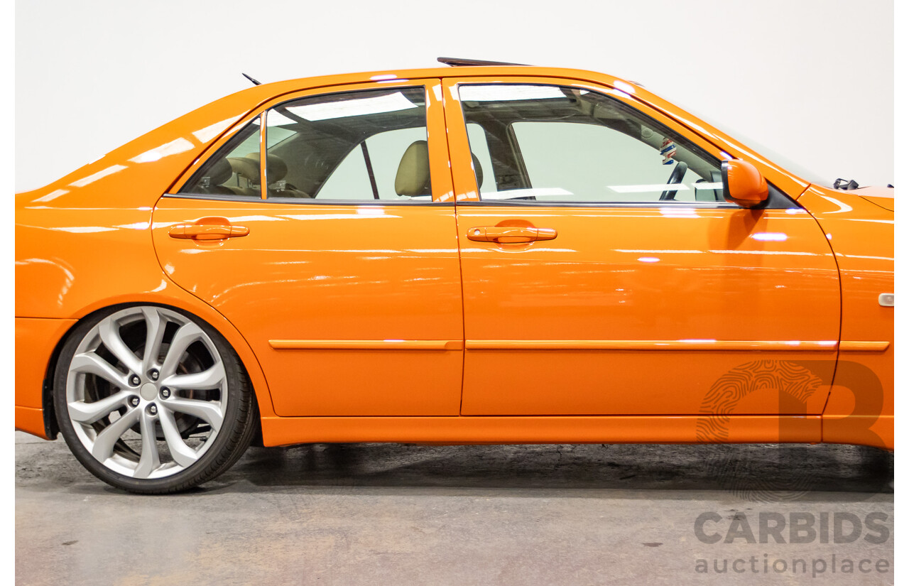 9/2001 Lexus IS200 GXE10R 4d Sedan Sunburst Orange 2.0L