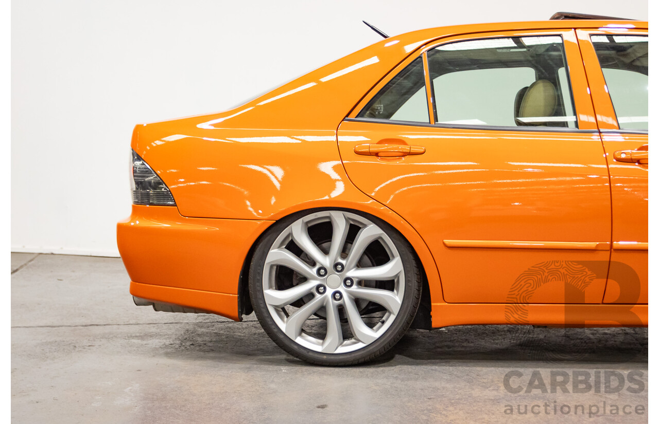 9/2001 Lexus IS200 GXE10R 4d Sedan Sunburst Orange 2.0L