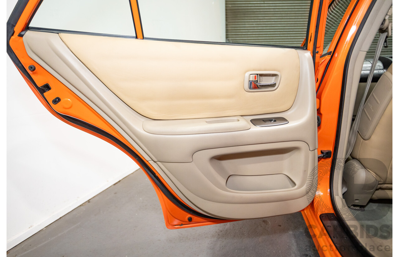 9/2001 Lexus IS200 GXE10R 4d Sedan Sunburst Orange 2.0L