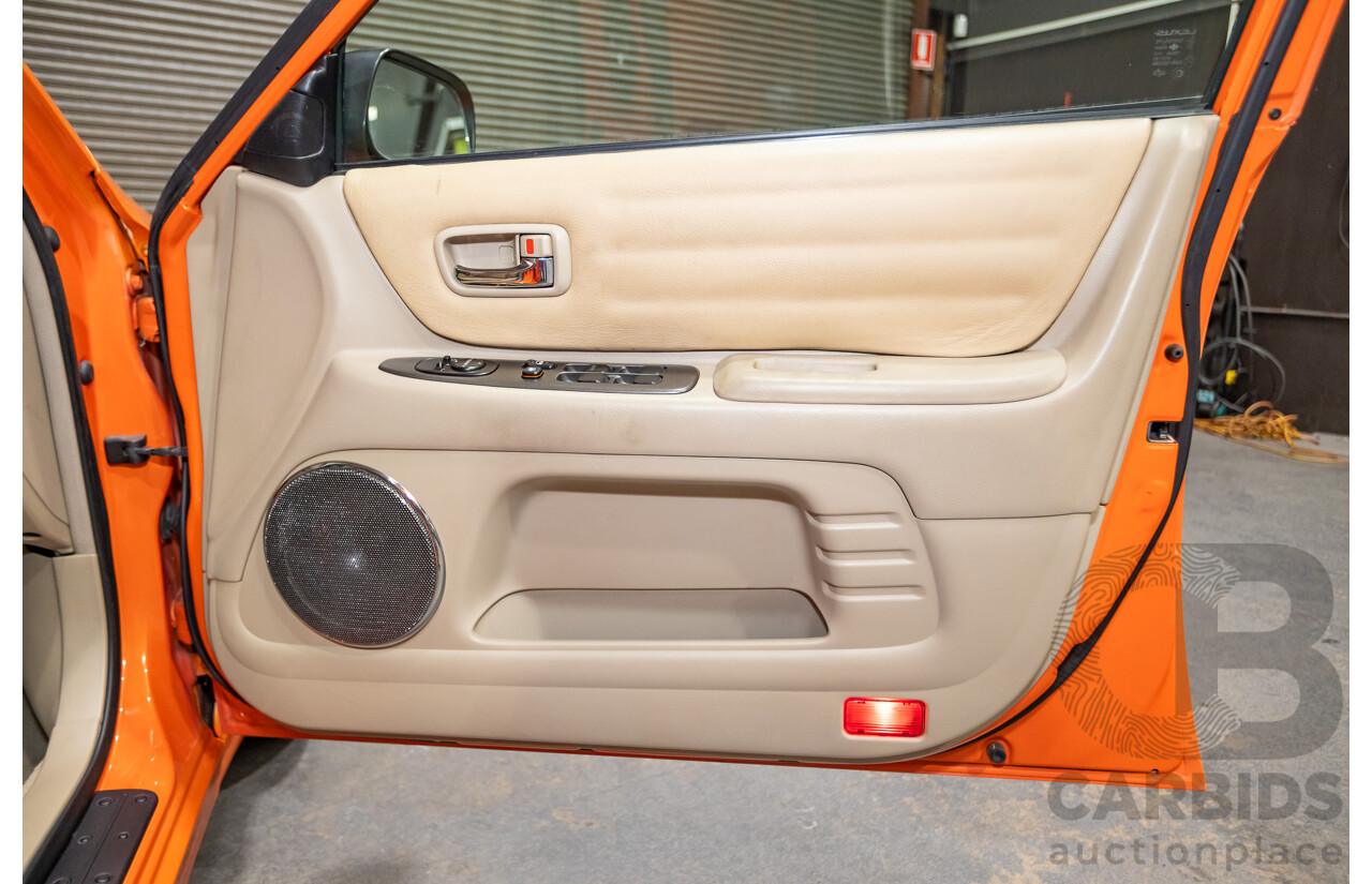 9/2001 Lexus IS200 GXE10R 4d Sedan Sunburst Orange 2.0L