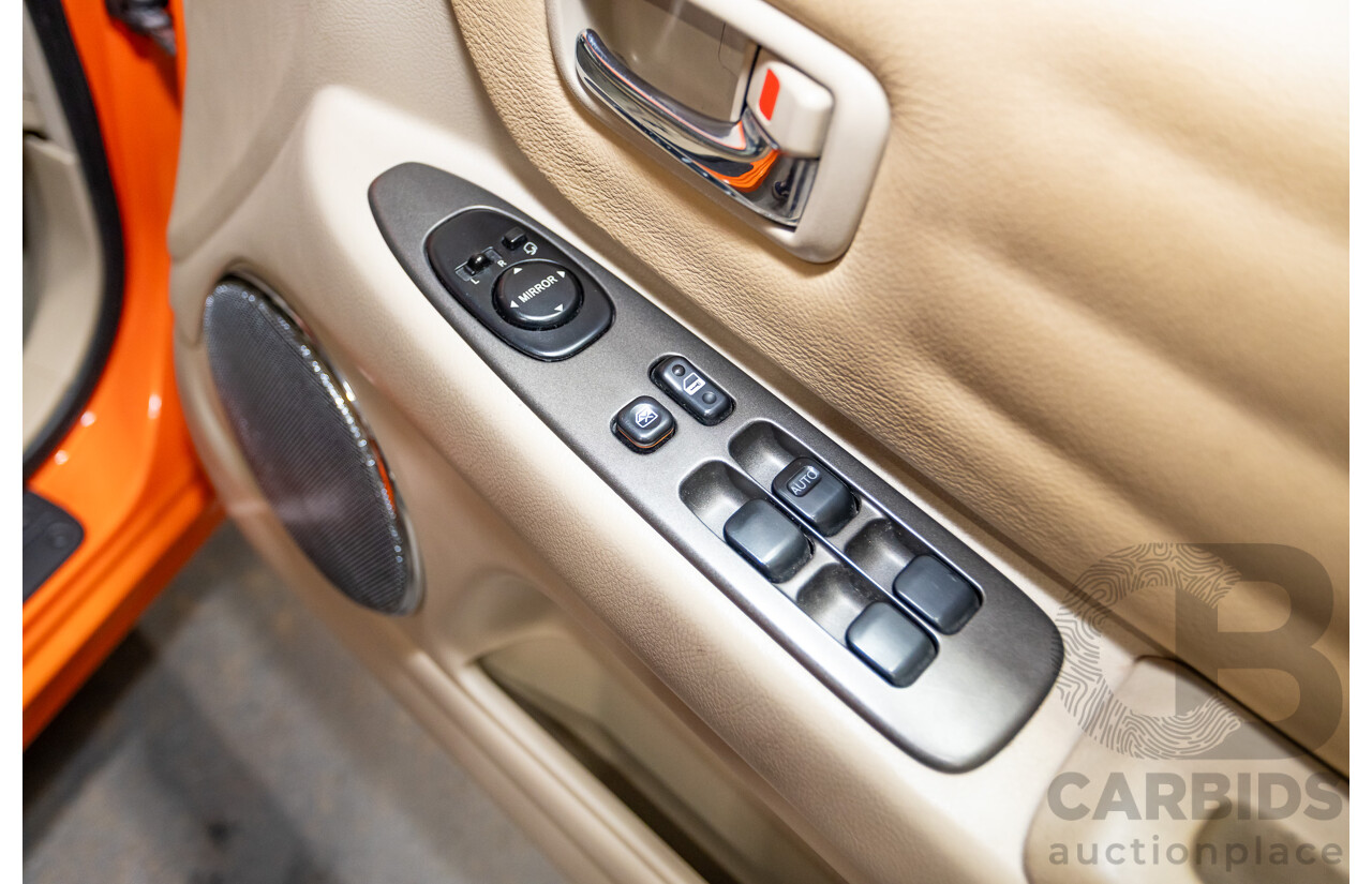 9/2001 Lexus IS200 GXE10R 4d Sedan Sunburst Orange 2.0L