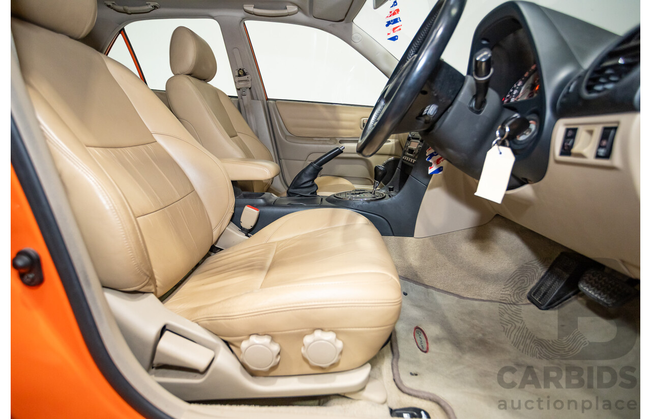 9/2001 Lexus IS200 GXE10R 4d Sedan Sunburst Orange 2.0L