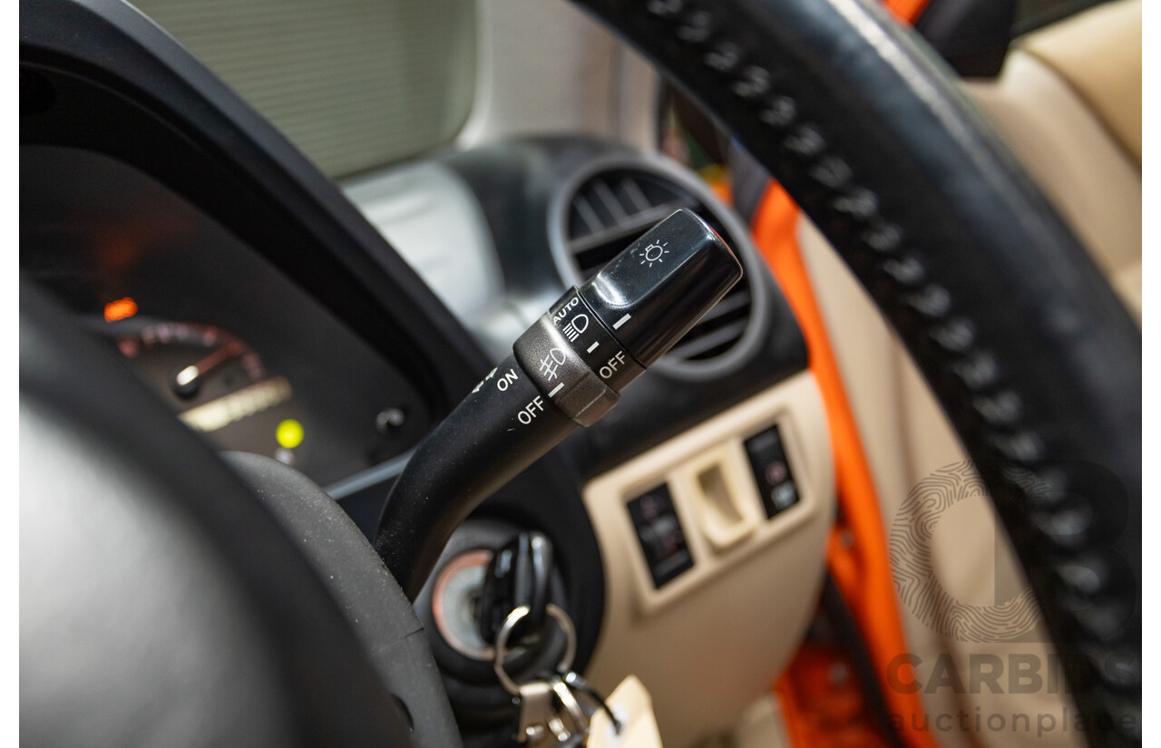 9/2001 Lexus IS200 GXE10R 4d Sedan Sunburst Orange 2.0L