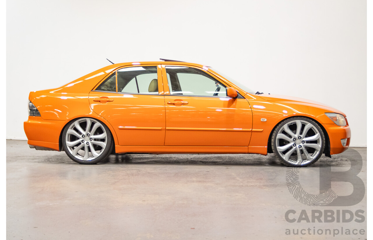 9/2001 Lexus IS200 GXE10R 4d Sedan Sunburst Orange 2.0L