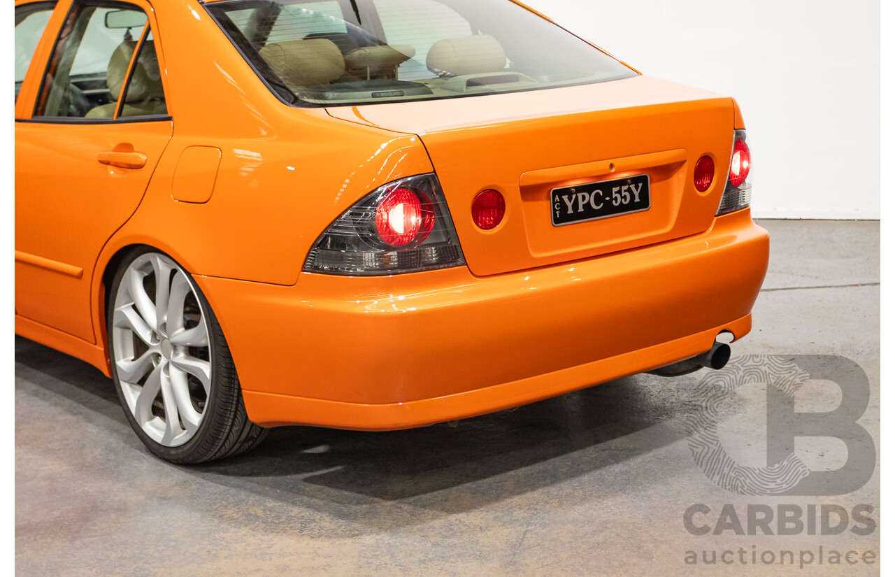 9/2001 Lexus IS200 GXE10R 4d Sedan Sunburst Orange 2.0L