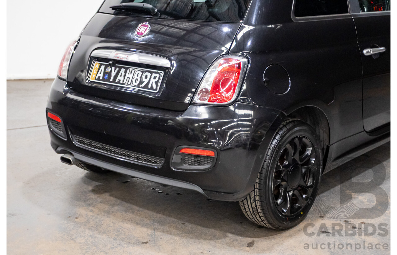 11/2013 Fiat 500 S MY13 3d Hatchback Vesuvio Black Metallic 1.4L