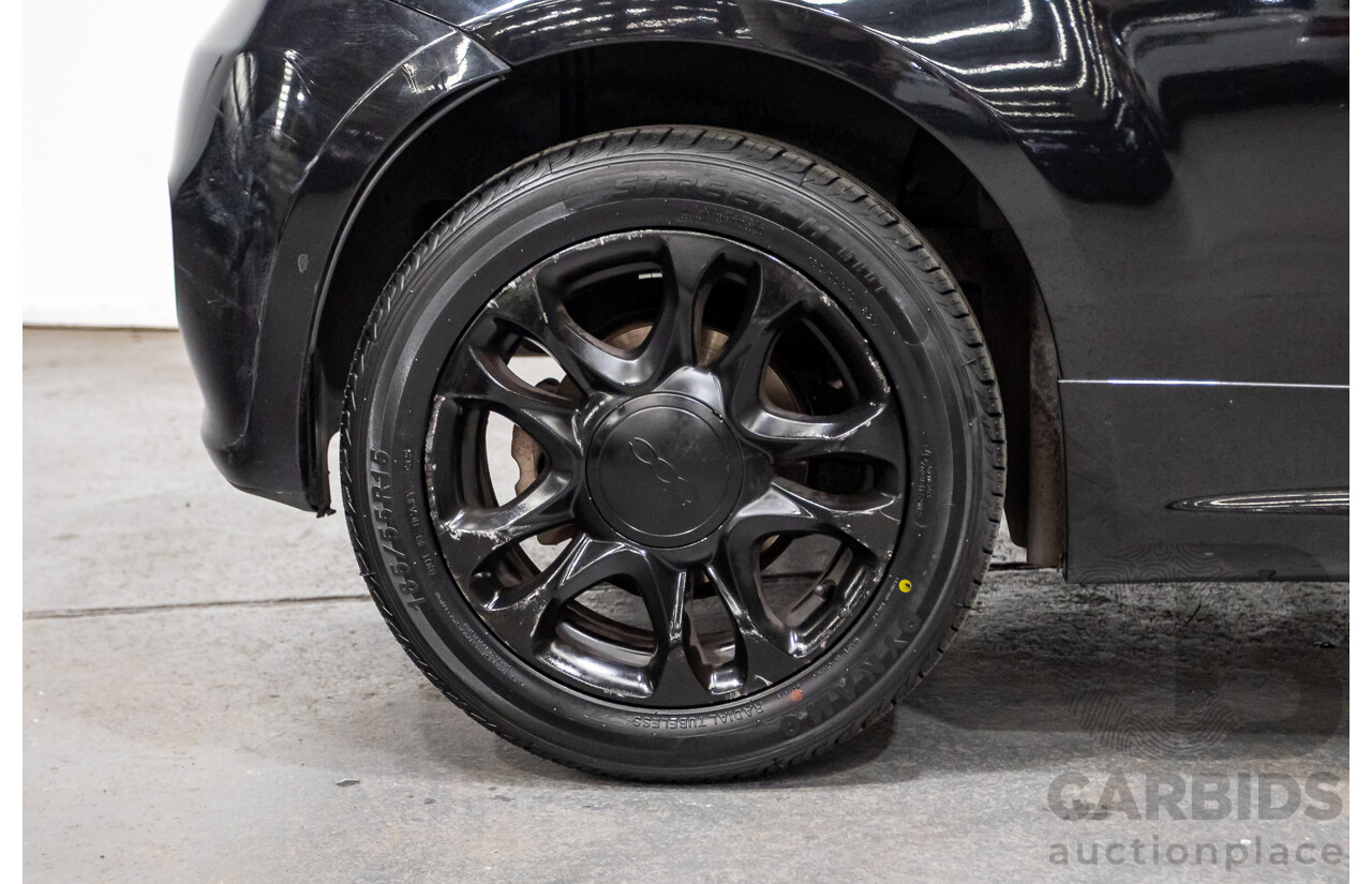 11/2013 Fiat 500 S MY13 3d Hatchback Vesuvio Black Metallic 1.4L