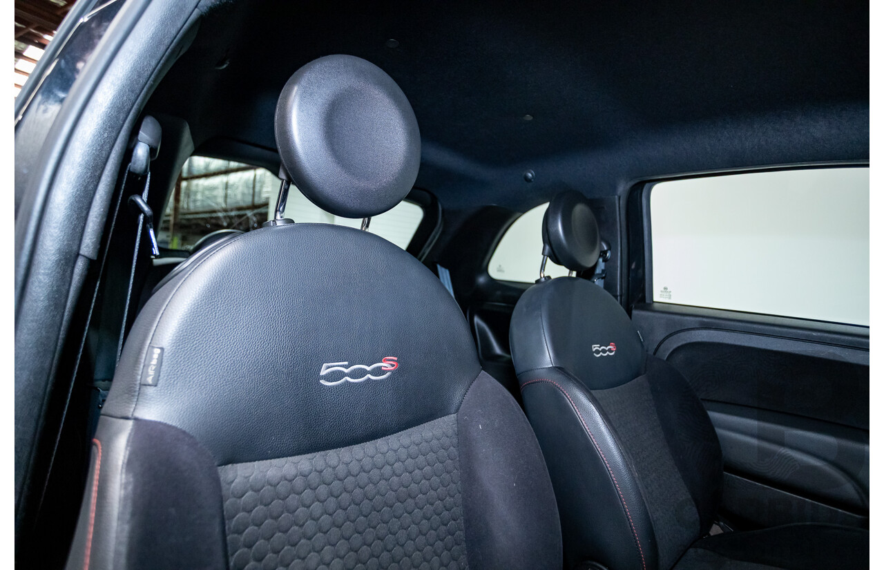 11/2013 Fiat 500 S MY13 3d Hatchback Vesuvio Black Metallic 1.4L