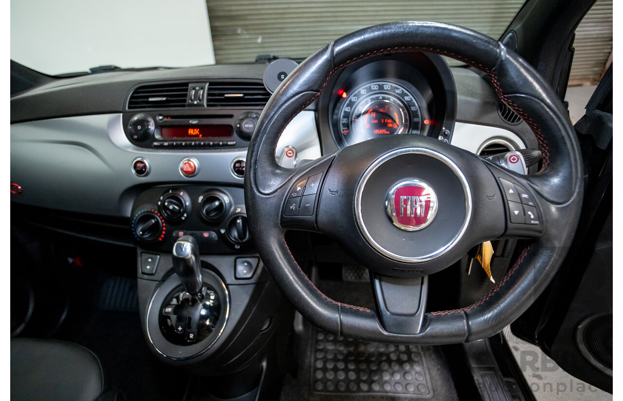 11/2013 Fiat 500 S MY13 3d Hatchback Vesuvio Black Metallic 1.4L