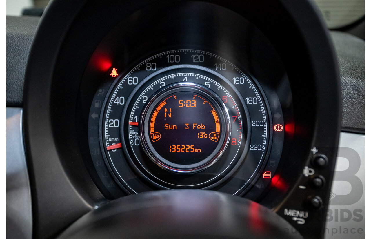 11/2013 Fiat 500 S MY13 3d Hatchback Vesuvio Black Metallic 1.4L