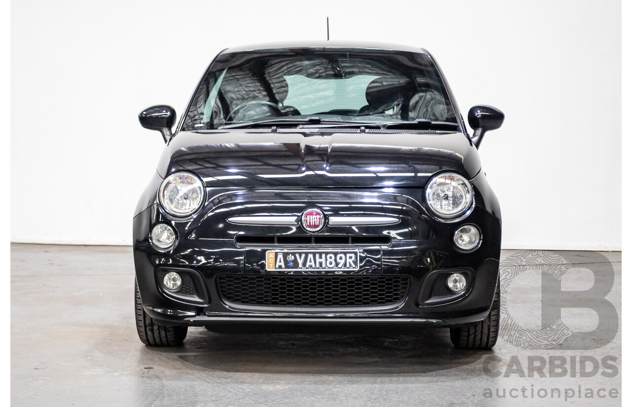 11/2013 Fiat 500 S MY13 3d Hatchback Vesuvio Black Metallic 1.4L