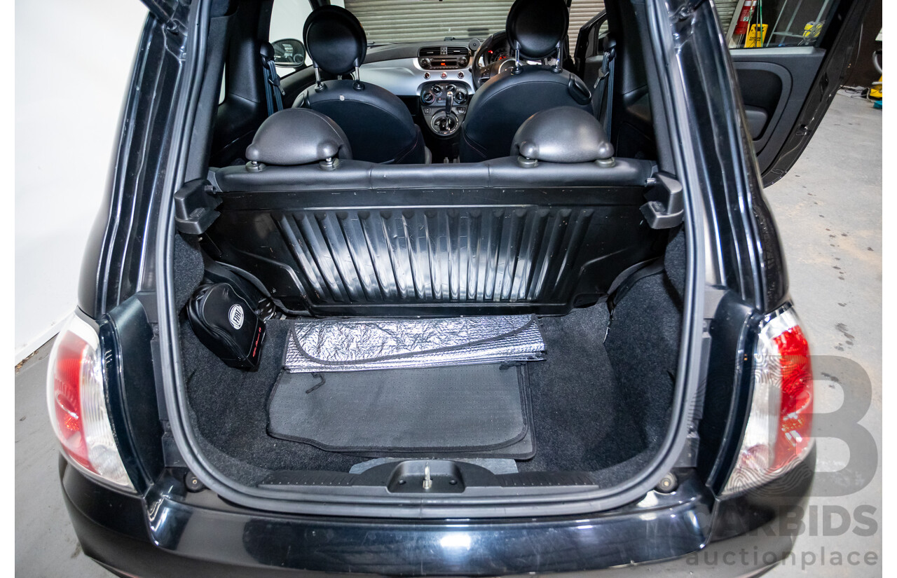 11/2013 Fiat 500 S MY13 3d Hatchback Vesuvio Black Metallic 1.4L
